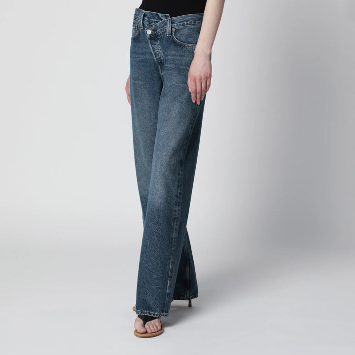 AGOLDE - Arc Criss Cross jeans in dark indigo denim Brand Pants
