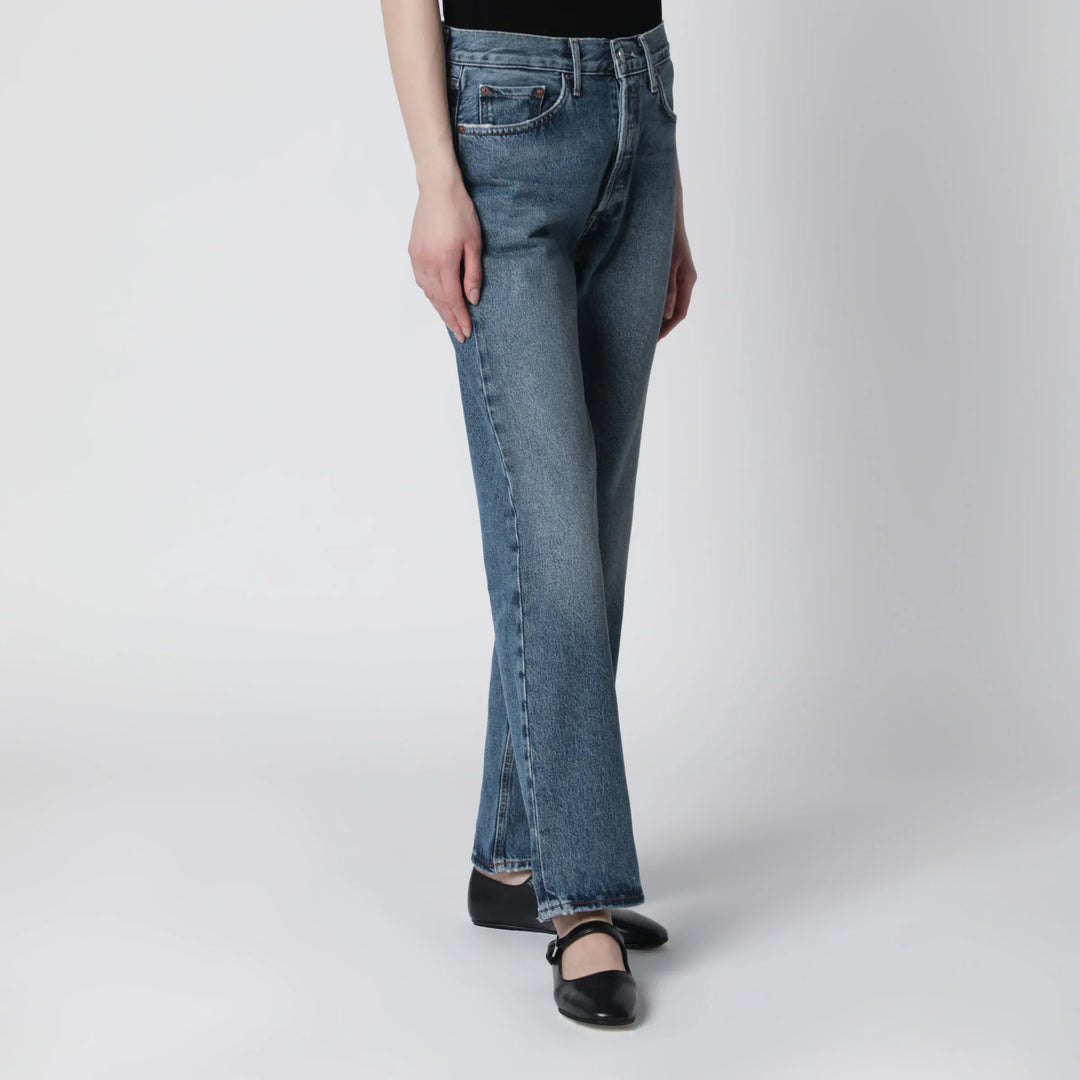 AGOLDE - Lana straight-leg jeans in indigo denim Brand Pants