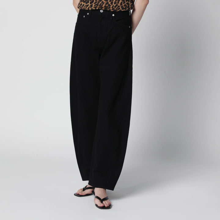 AGOLDE - Luna Jeans In Black Cover Denim Brand Pants