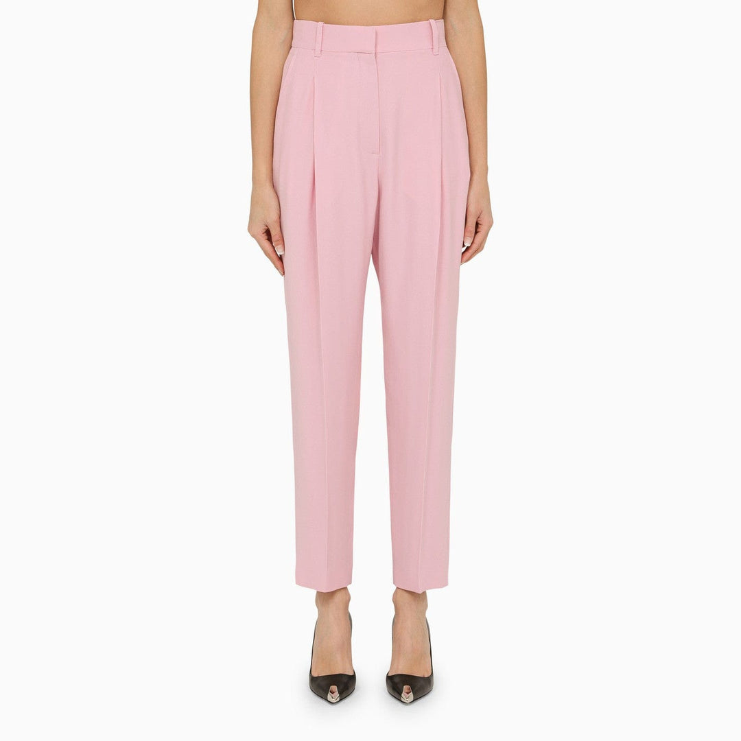 Pants 40  IT Alexander McQueen - Pink regular trousers with pleats Brand