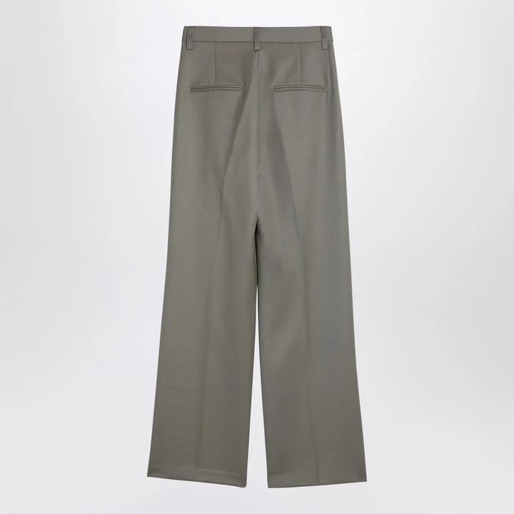 ANINE BING - Khaki wool trousers Brand Pants 38 DK