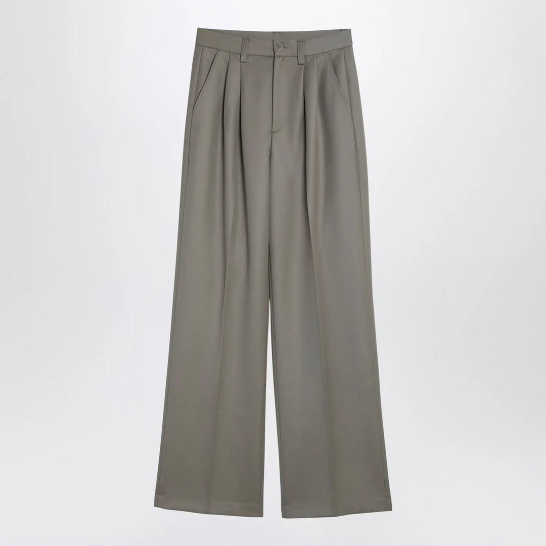 ANINE BING - Khaki wool trousers Brand Pants 38 DK