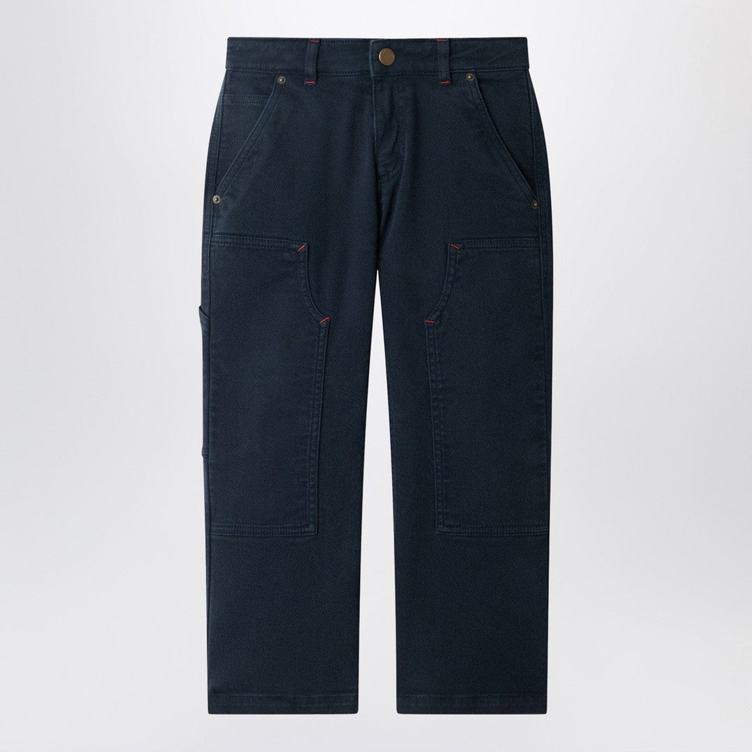 Pants 12 Bonpoint - Ewann navy blue cotton trousers Brand