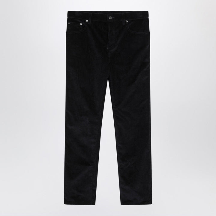 Pants Burberry - Dark blue cotton corduroy trousers Brand