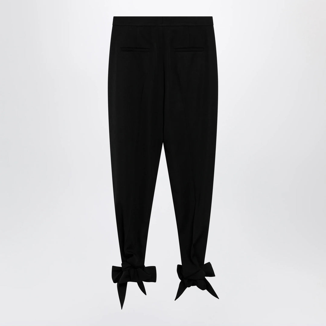 Chloé - Black pleated fluid crêpe de chine trousers Brand Pants