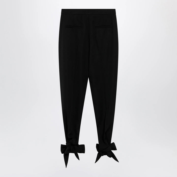 Chloé - Black pleated fluid crêpe de chine trousers Brand Pants