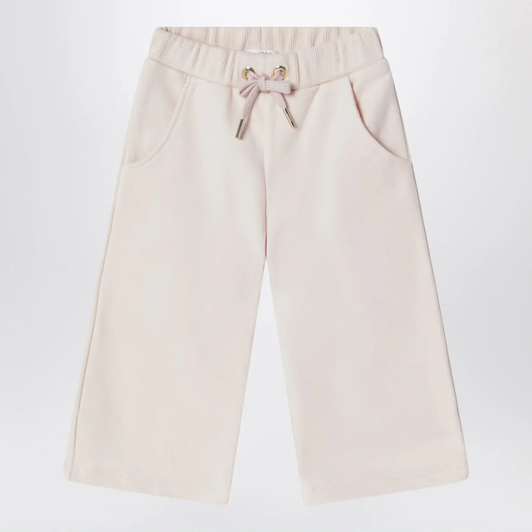 Chloé - Petal pink cotton trousers Brand Pants