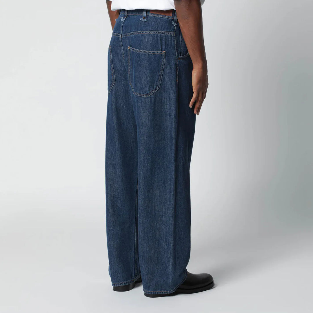 DARKPARK - Indigo blue cotton-blend jeans Brand Pants