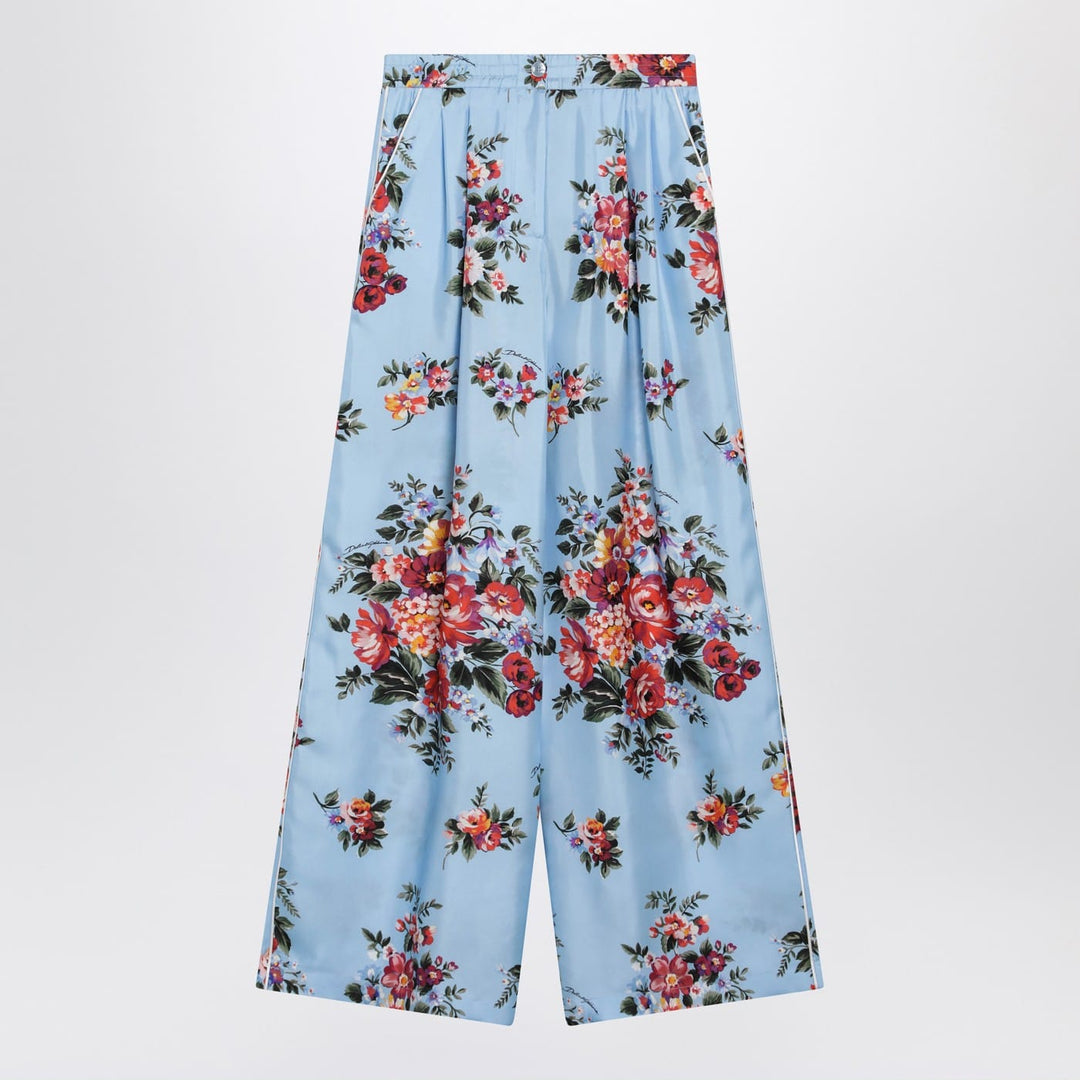 Pants Dolce&Gabbana - Silk twill trousers with floral print Brand