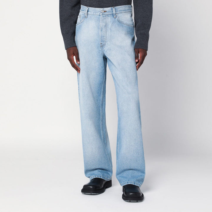 Pants 31 Dries Van Noten - Light blue faded jeans Brand