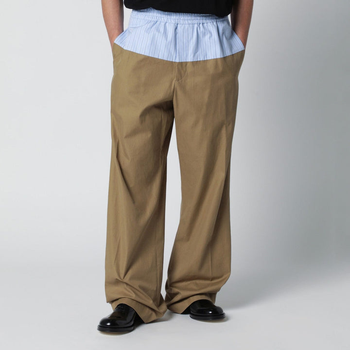 Pants 48 IT Dries Van Noten - Trousers with contrasting waistband Brand