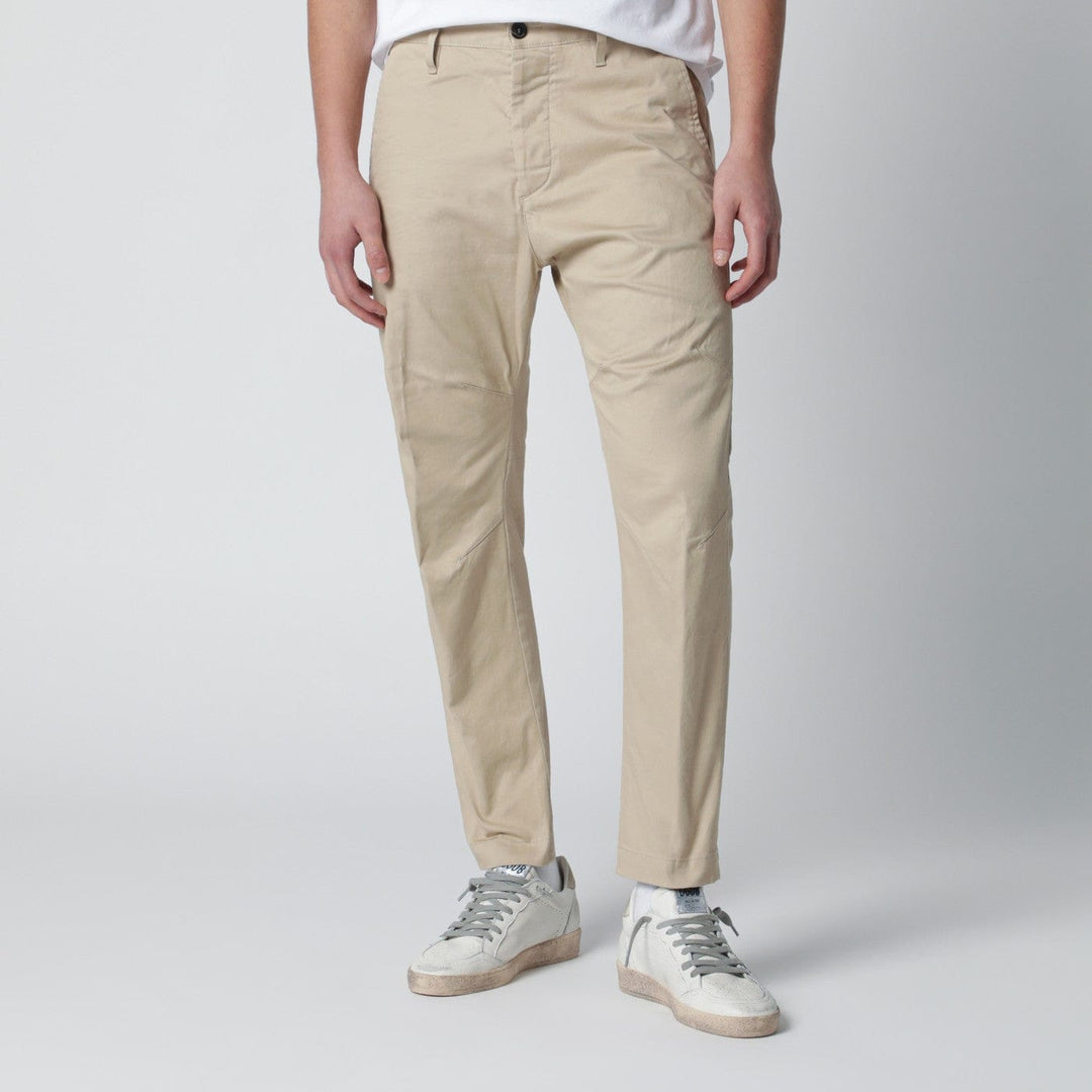 Pants Dsquared2 - Beige cotton-blend trousers Brand