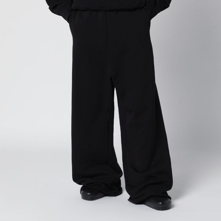 Pants Entire Studios - Black wide-leg cotton jogging trousers Brand