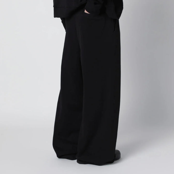 Entire Studios - Black wide-leg cotton jogging trousers Brand Pants