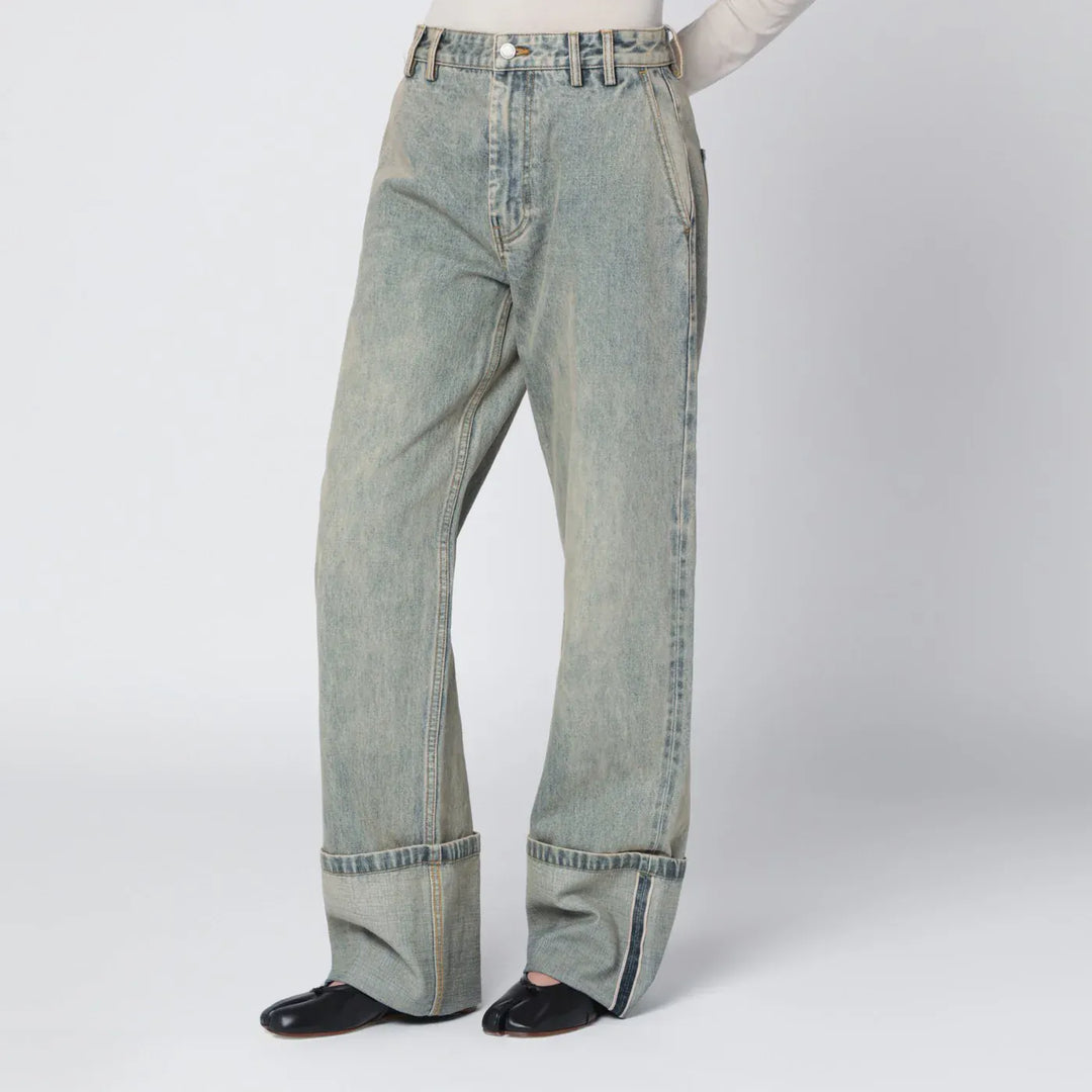 Entire Studios - Wide-leg jeans with washed effect Brand Pants S