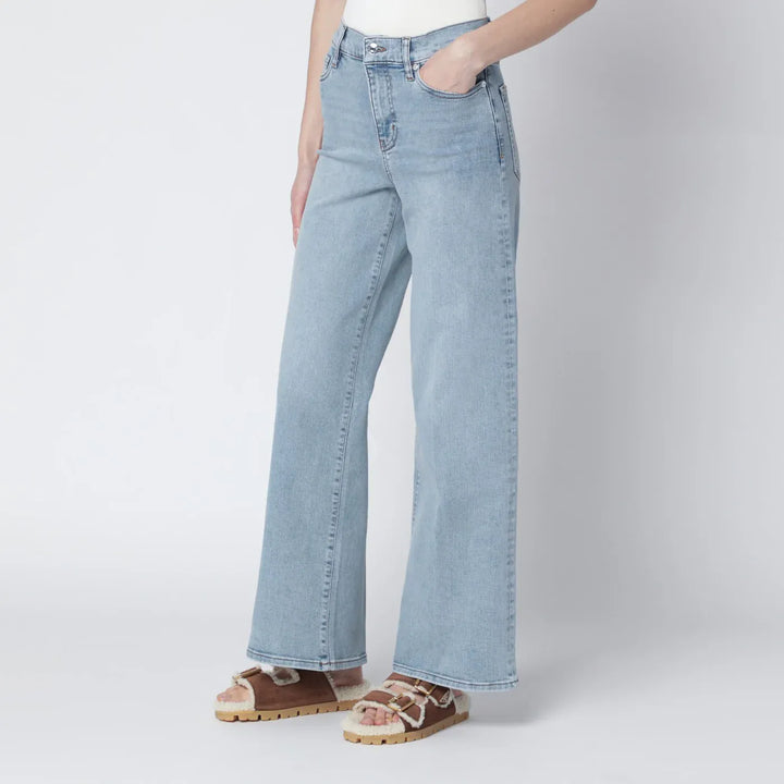 Frame - Le Slim Palazzo jeans in Tribute light blue Brand Pants