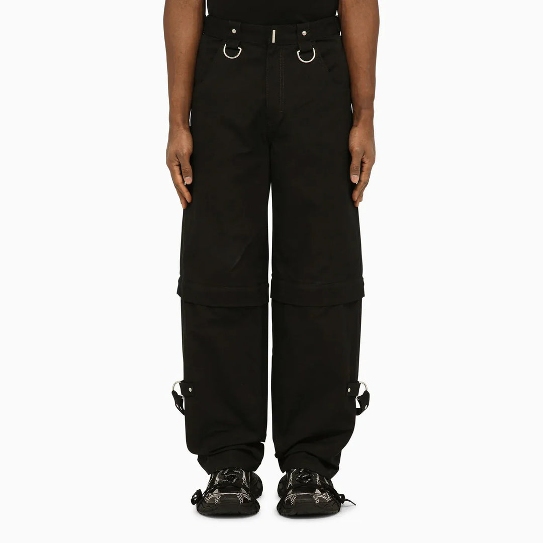 Givenchy - Black trousers with removable bottoms Brand Pants 50 IT