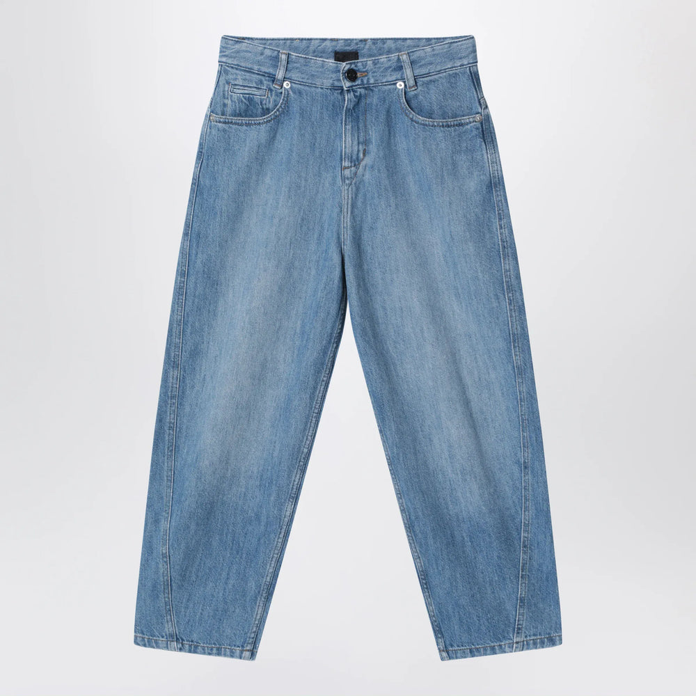 Givenchy - Blue jeans with logo embroidery Brand Pants 4