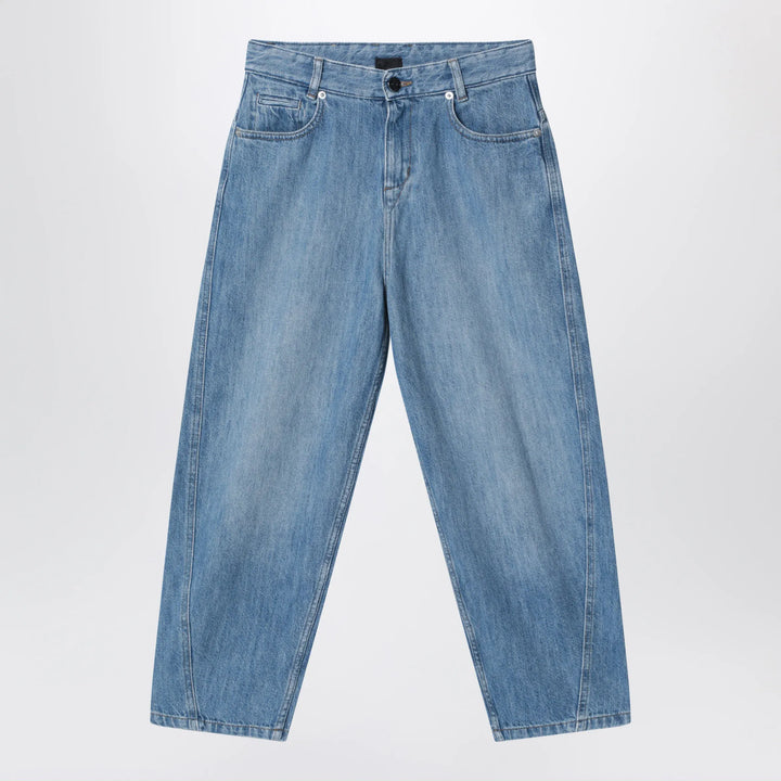 Givenchy - Blue jeans with logo embroidery Brand Pants 4