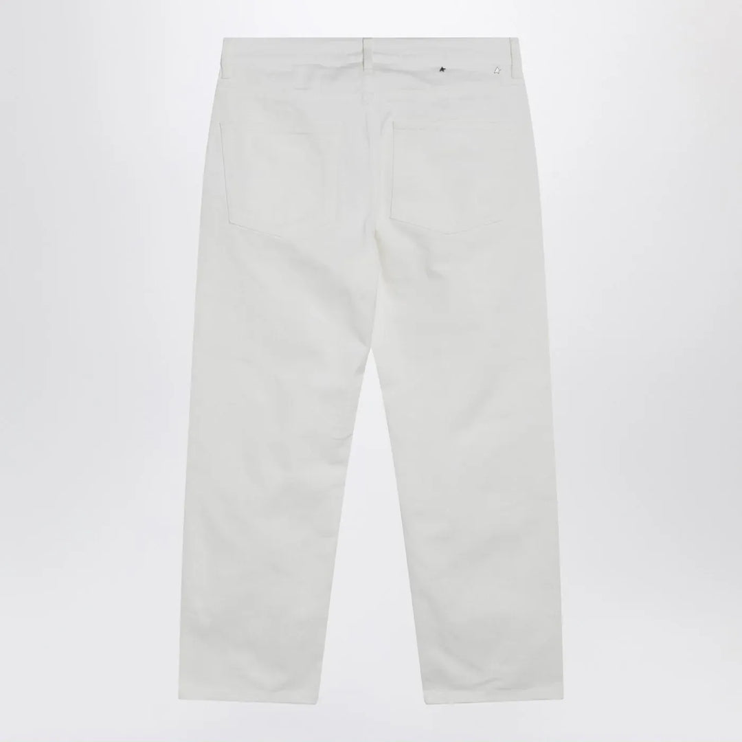 Golden Goose - White cotton trousers Brand Pants
