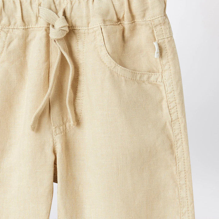 Il Gufo - Beige linen trousers Brand Pants