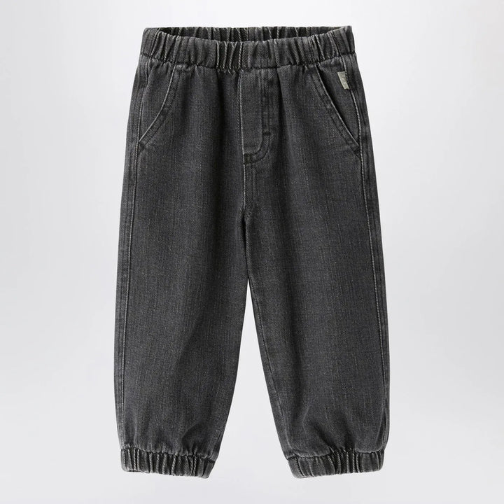 Il Gufo - Black washed denim jeans Brand Pants 9
