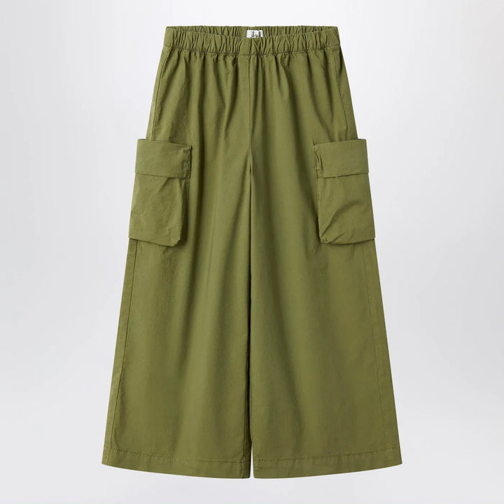 Il Gufo - Green fir palazzo pants Brand Pants 4Y