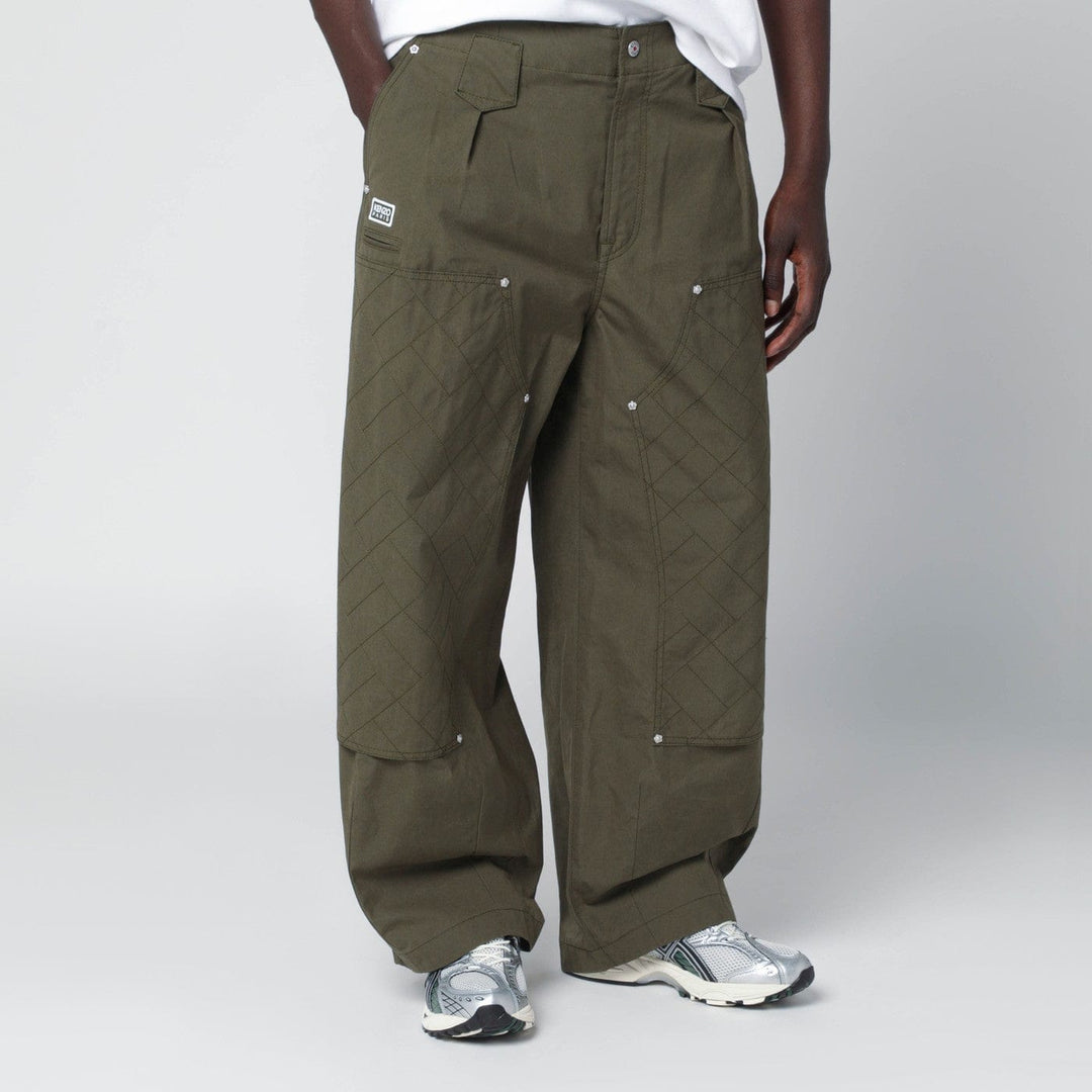 Pants 38 FR Khaki green cotton trousers Brand