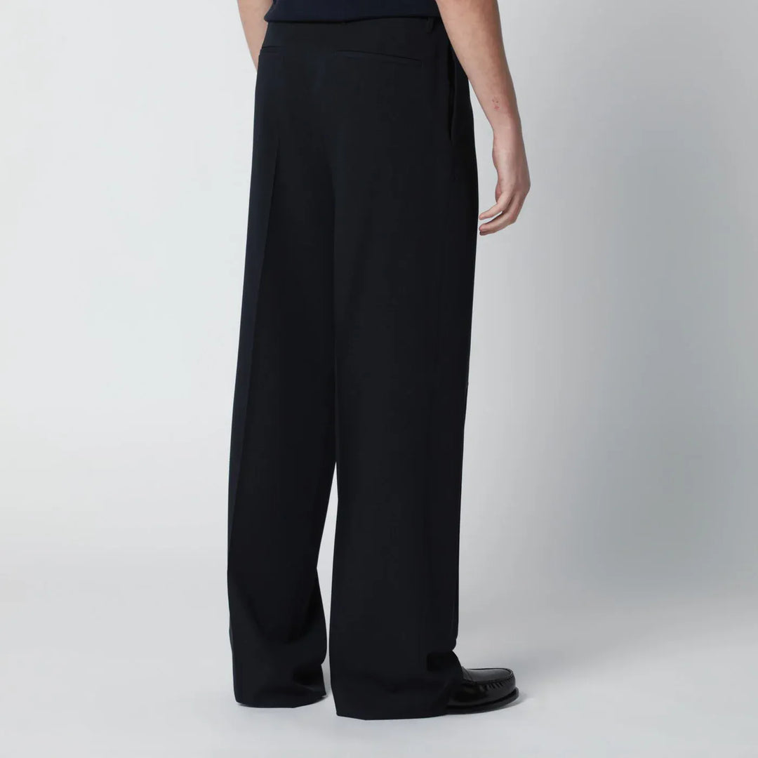 Lardini - Blue wool trousers Brand Pants