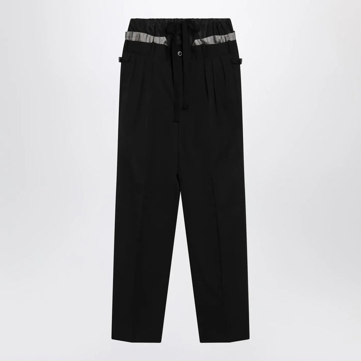 Maison Margiela - Black trousers “Anonymity of the Lining” Brand Pants 50 IT