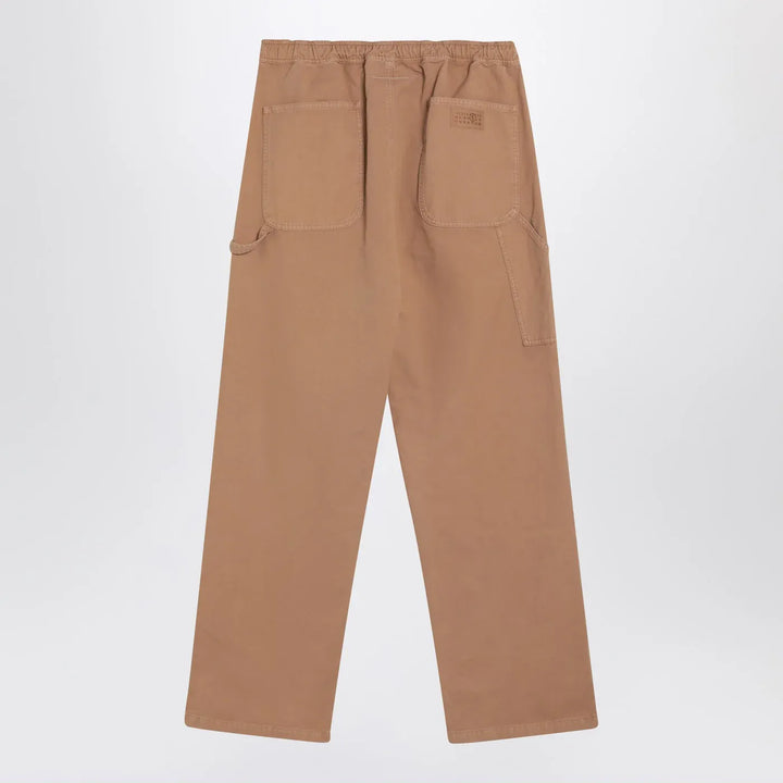 MM6 Maison Margiela - Baggy/loose ochre cotton pants Brand Pants