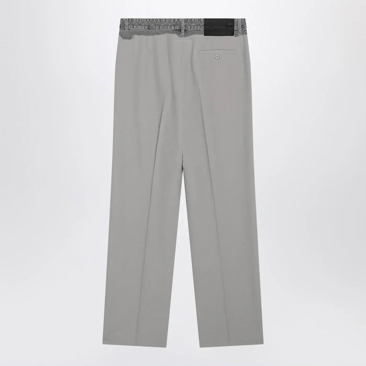 MM6 Maison Margiela - Grey wool-blend trousers Brand Pants
