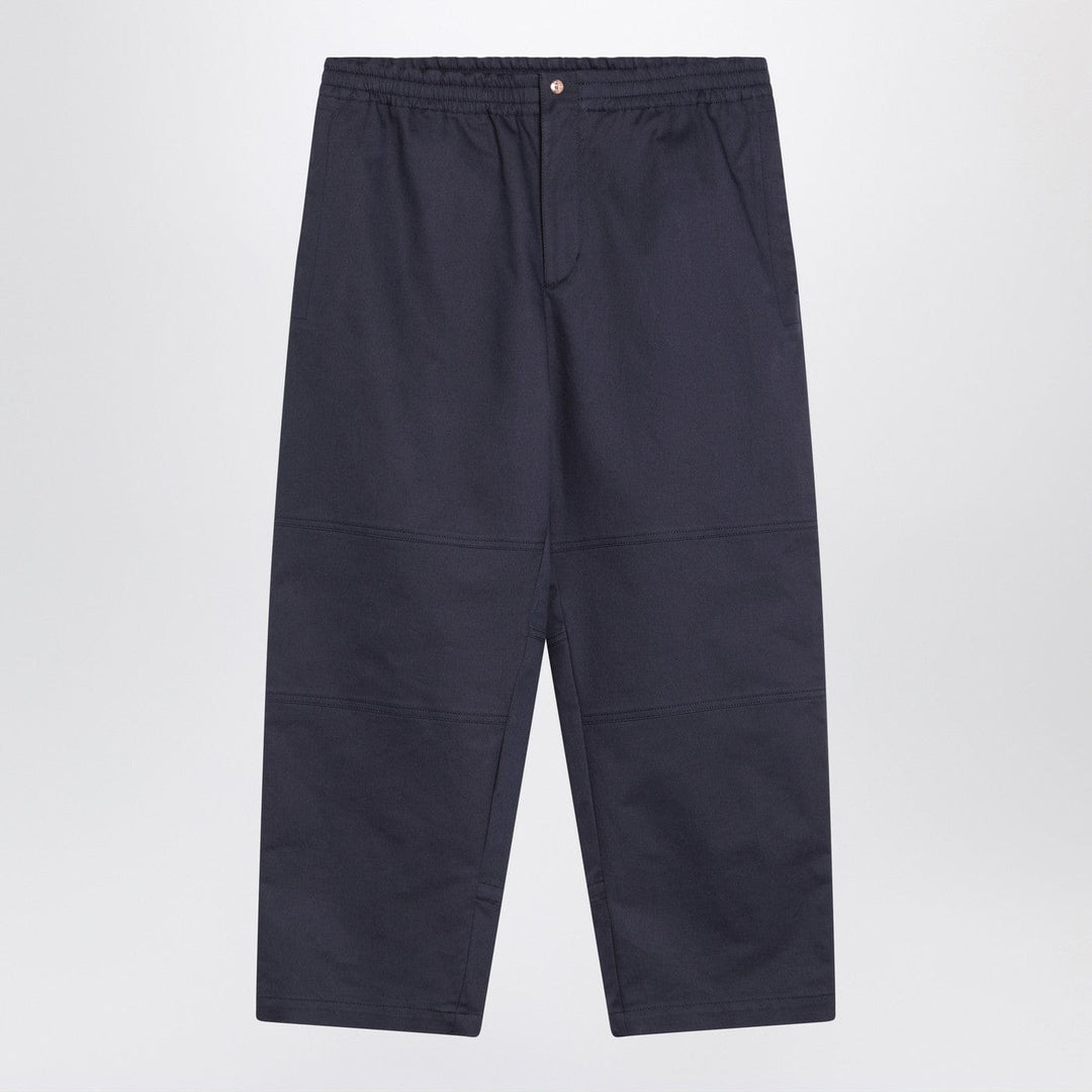 Pants Moncler Genius - Blue trousers in cotton gabardine Brand