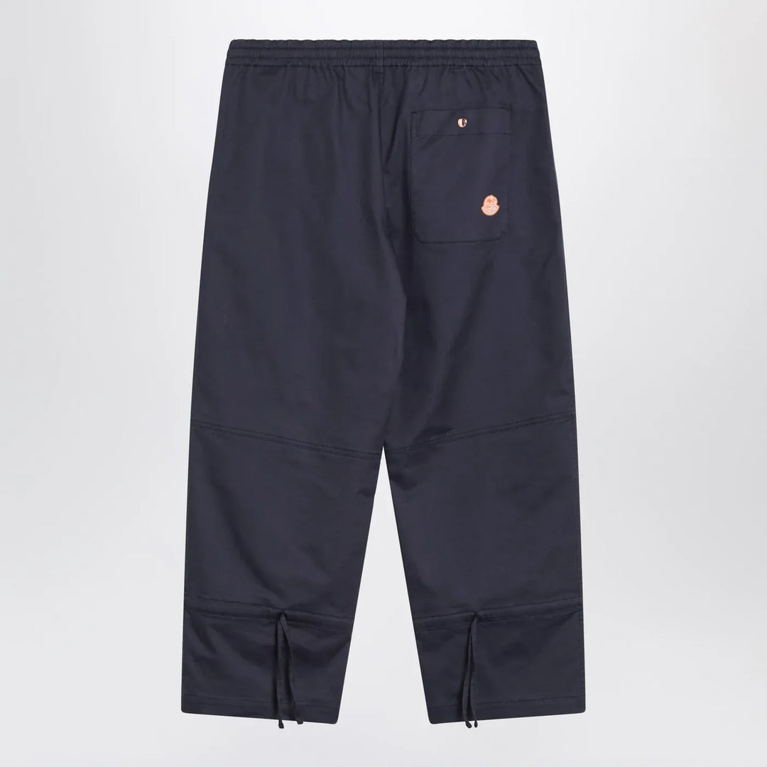 Moncler Genius - Blue trousers in cotton gabardine Brand Pants