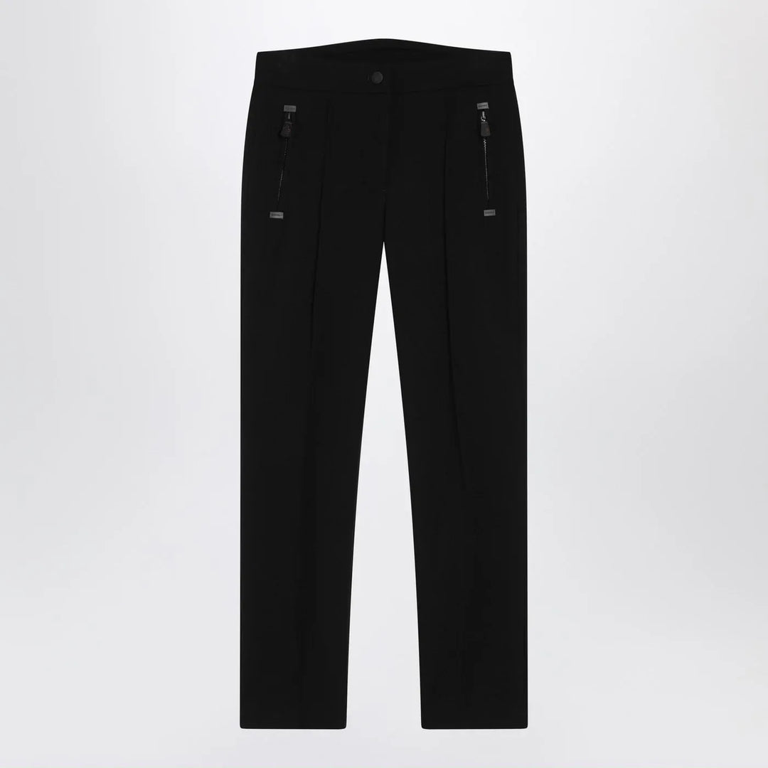 Moncler Grenoble - Black slim trousers in GORE-TEX Brand Pants 42  IT
