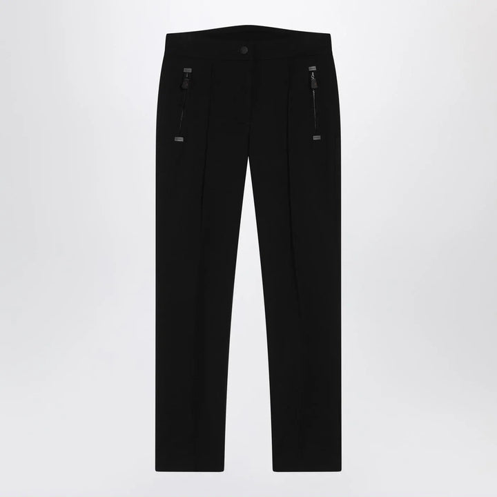 Moncler Grenoble - Black slim trousers in GORE-TEX Brand Pants 42  IT