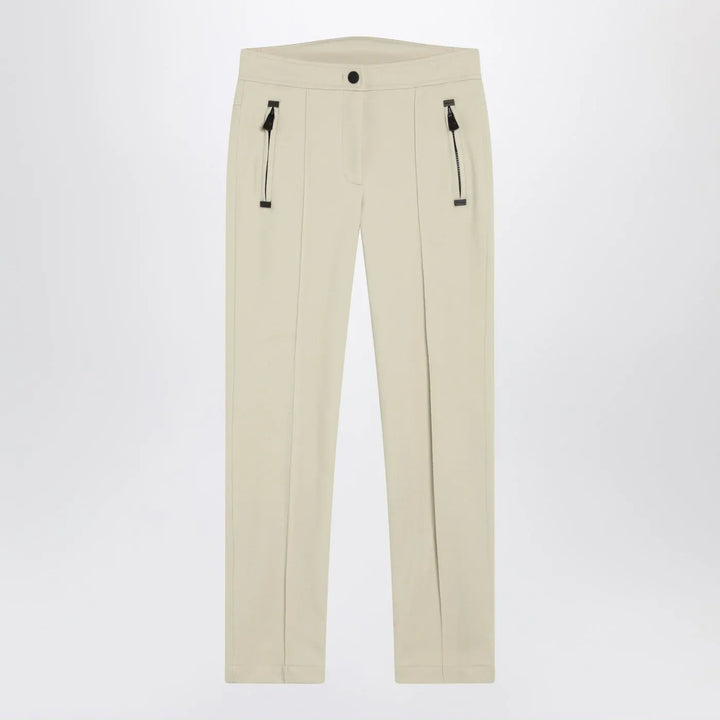 Moncler Grenoble - Ivory slim trousers in GORE-TEX Brand Pants 38  IT