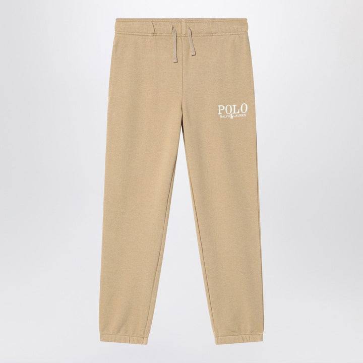 Pants Polo Ralph Lauren - Beige cotton jogging trousers with logo Brand