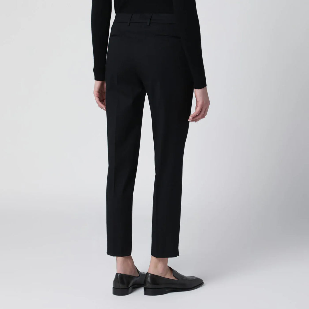 PT Torino - Black slim-fit cotton-blend trousers Brand Pants