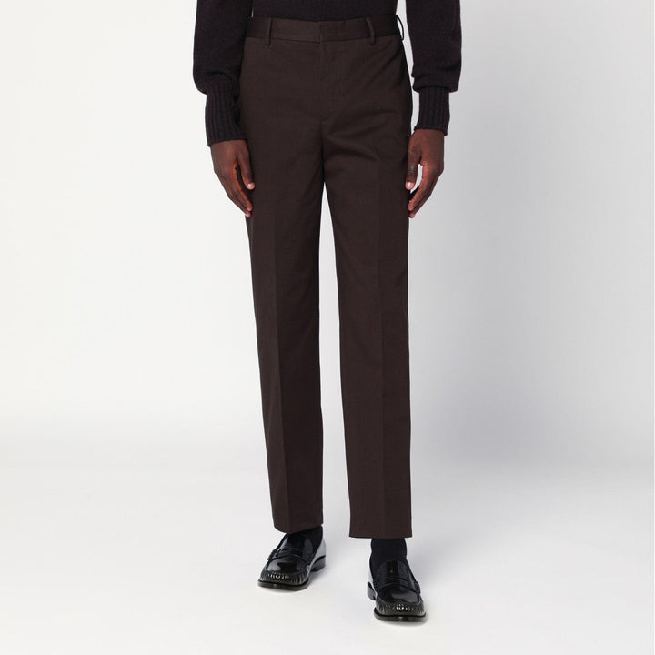 Pants 50 IT PT Torino - Brown cotton trousers Brand