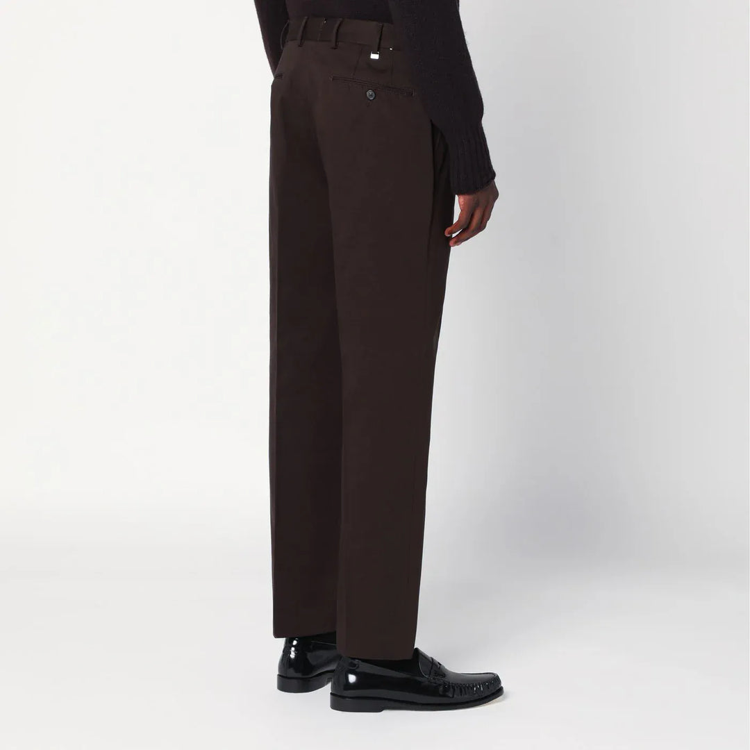 PT Torino - Brown cotton trousers Brand Pants 50 IT
