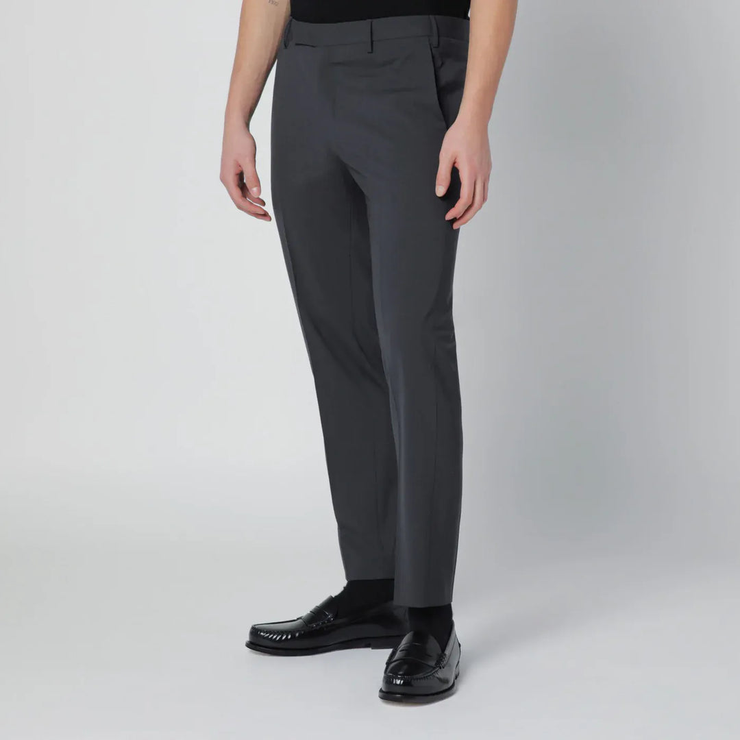 PT Torino - Grey trousers in wool blend Brand Pants