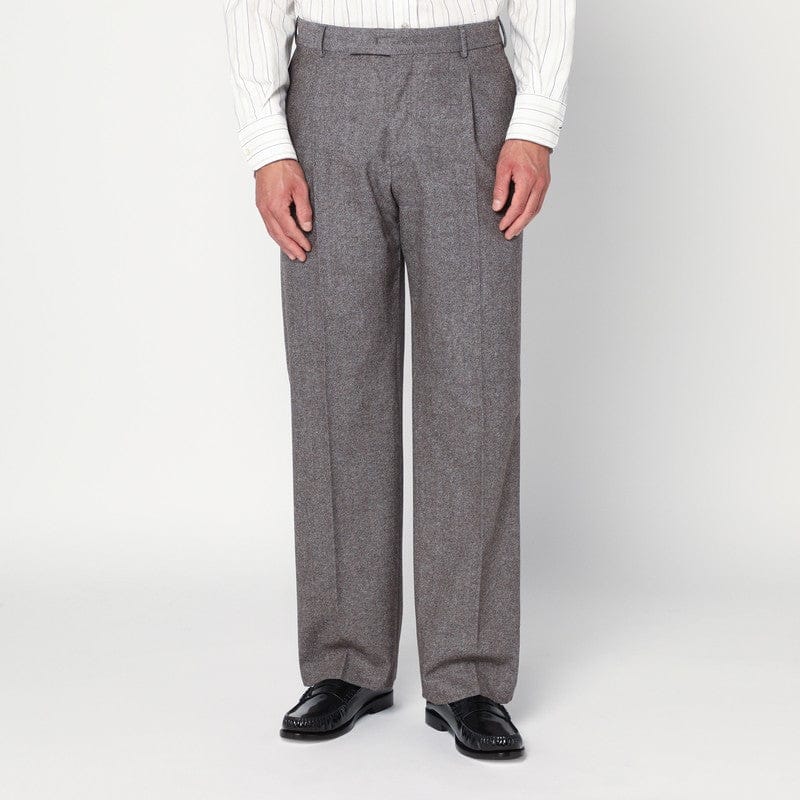 Pants PT Torino - Light brown wool pants with pleats - 54 IT Brand