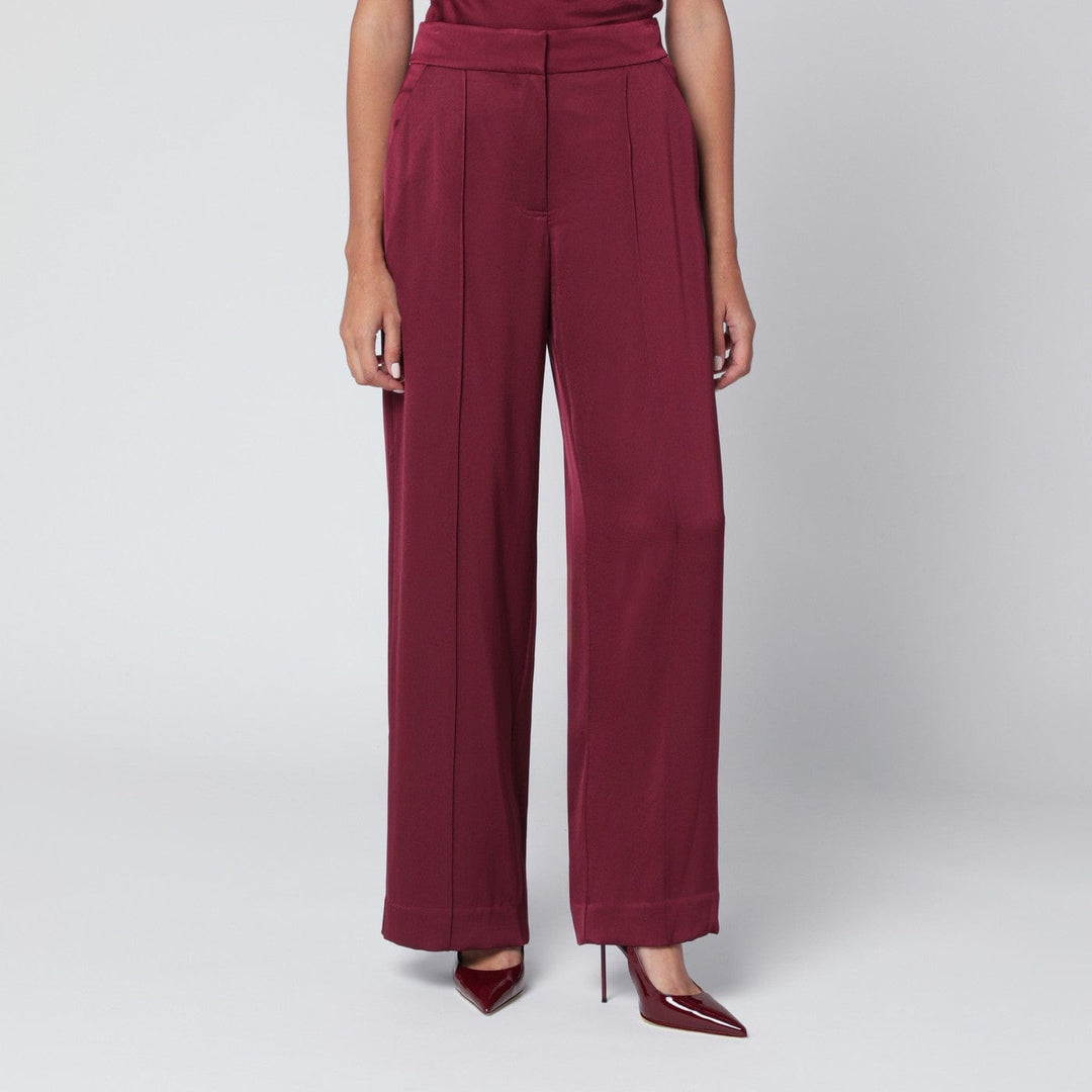 Pants 4 US SIMKHAI - Kyra trousers in blueberry satin Brand