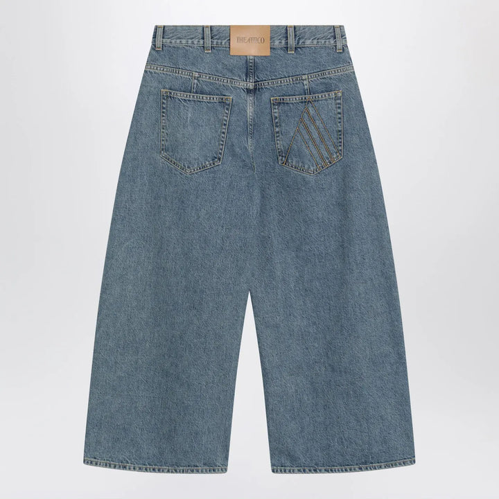 The Attico - Light blue cropped jeans Brand Pants