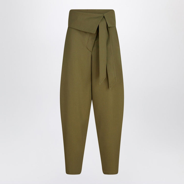 Pants The Attico - Military green wool gabardine trousers Brand