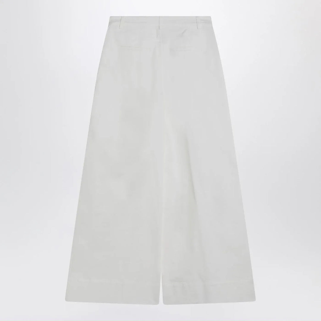 the garment - White cotton palazzo trousers Brand Pants 10 UK