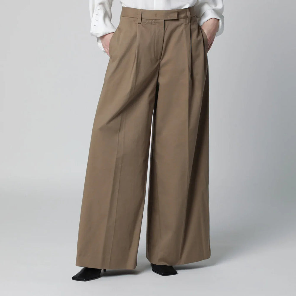 TheLatest - Cognac cotton Deva trousers Brand Pants 40  IT