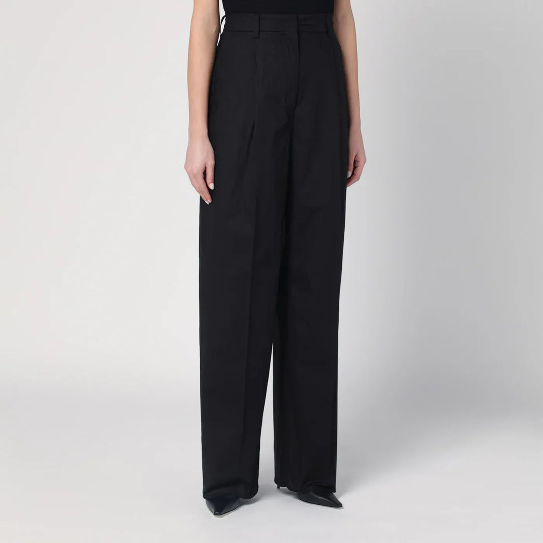 TheLatest - Wide black Axel trousers Brand Pants 38  IT