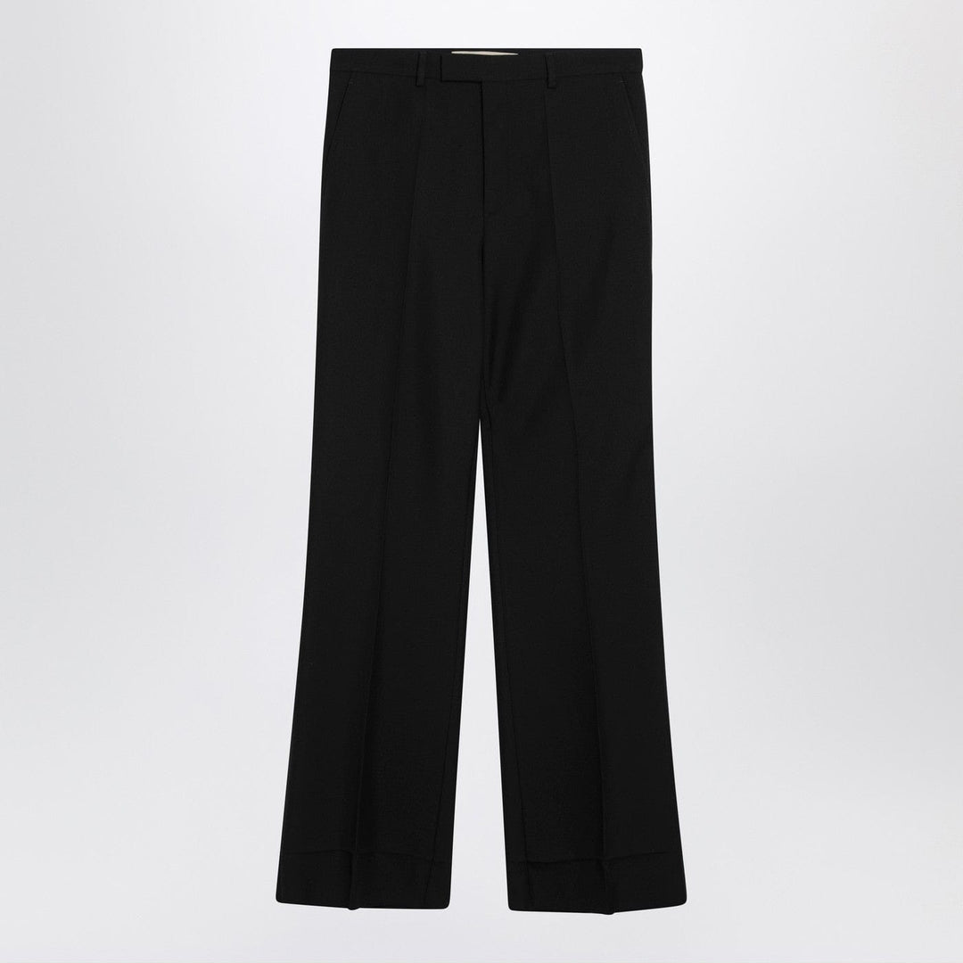 Pants Valentino - Black wool-blend trousers Brand